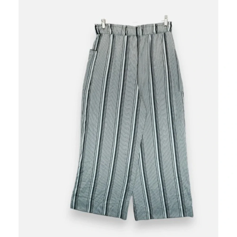 Victoria Secret‎ Silky Striped Wide Leg Lounge Pants Women's Large - Picture 2 of 3